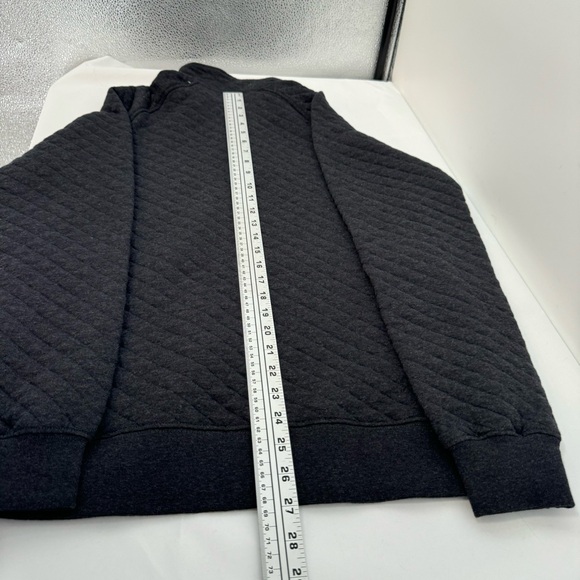 NWT LL Bean Quilted Sweatshirt Men’s S Gray Mock Neck 1/4 Snap - Picture 12 of 12